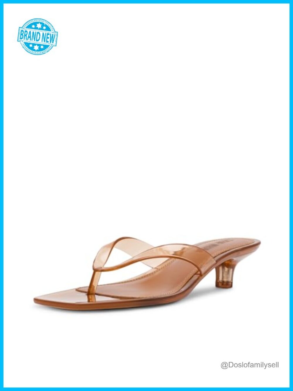 Strappy Open Toe Kitten Heel Sandal Faux Leather PU Women's Dress Heels